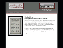 Tablet Screenshot of burtlemotors.com